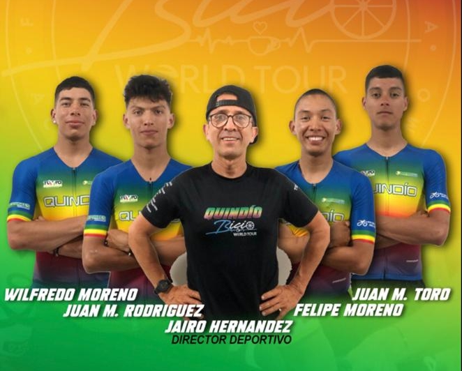 PEDALISTAS QUINDIANOS PRESENTES EN EL CAMPEONATO NACIONAL DE RUTA 2023
