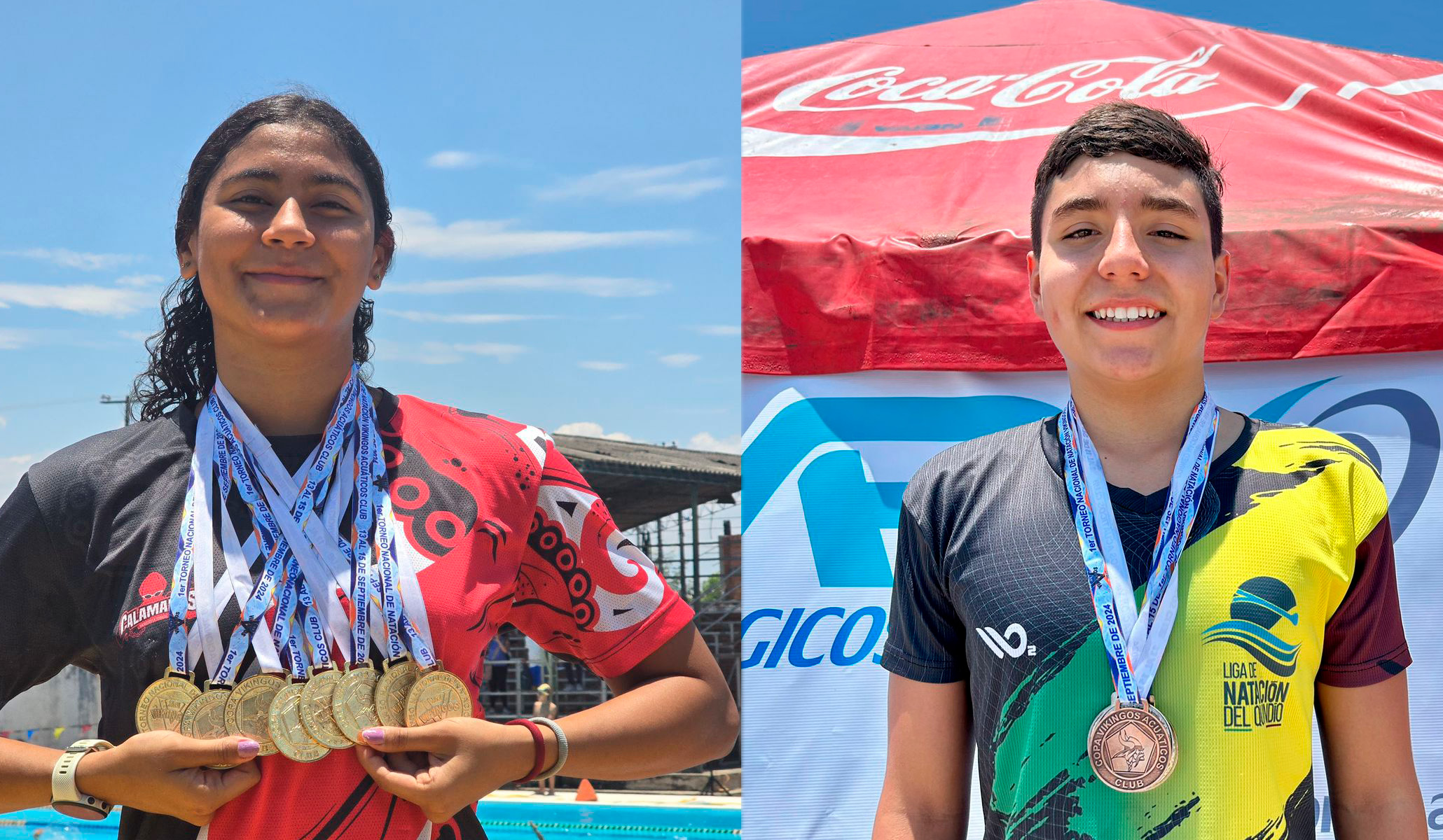 CON UNA IVANNA DESLUMBRANTE, QUINDÍO GANÓ 26 MEDALLAS EN EL TORNEO DE NATACIÓN CLUB VIKINGOS
