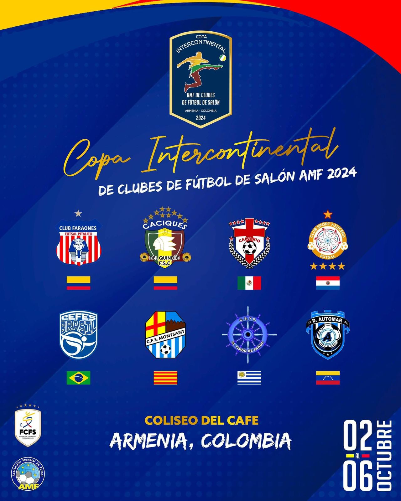 ¡FÚTBOL DE SALÓN! INDEPORTES APORTARÁ $100 MILLONES PARA LA INTERCONTINENTAL. QUINDÍO SOLICITARÁ OFICIALMENTE SEDE DEL MUNDIAL DE 2027